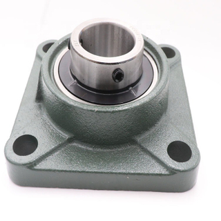 UCF208 4-Bolt Square Flange Bearing Unit – 40mm Bore, Cast Iron Pillow Block Housing for Industrial Machinery