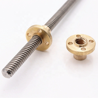 TR8 / T8 Trapezoidal Lead Screw – 8mm Thread Diameter, 300mm / 350mm Length, Stainless Steel Spindle Screw for CNC & 3D Printers